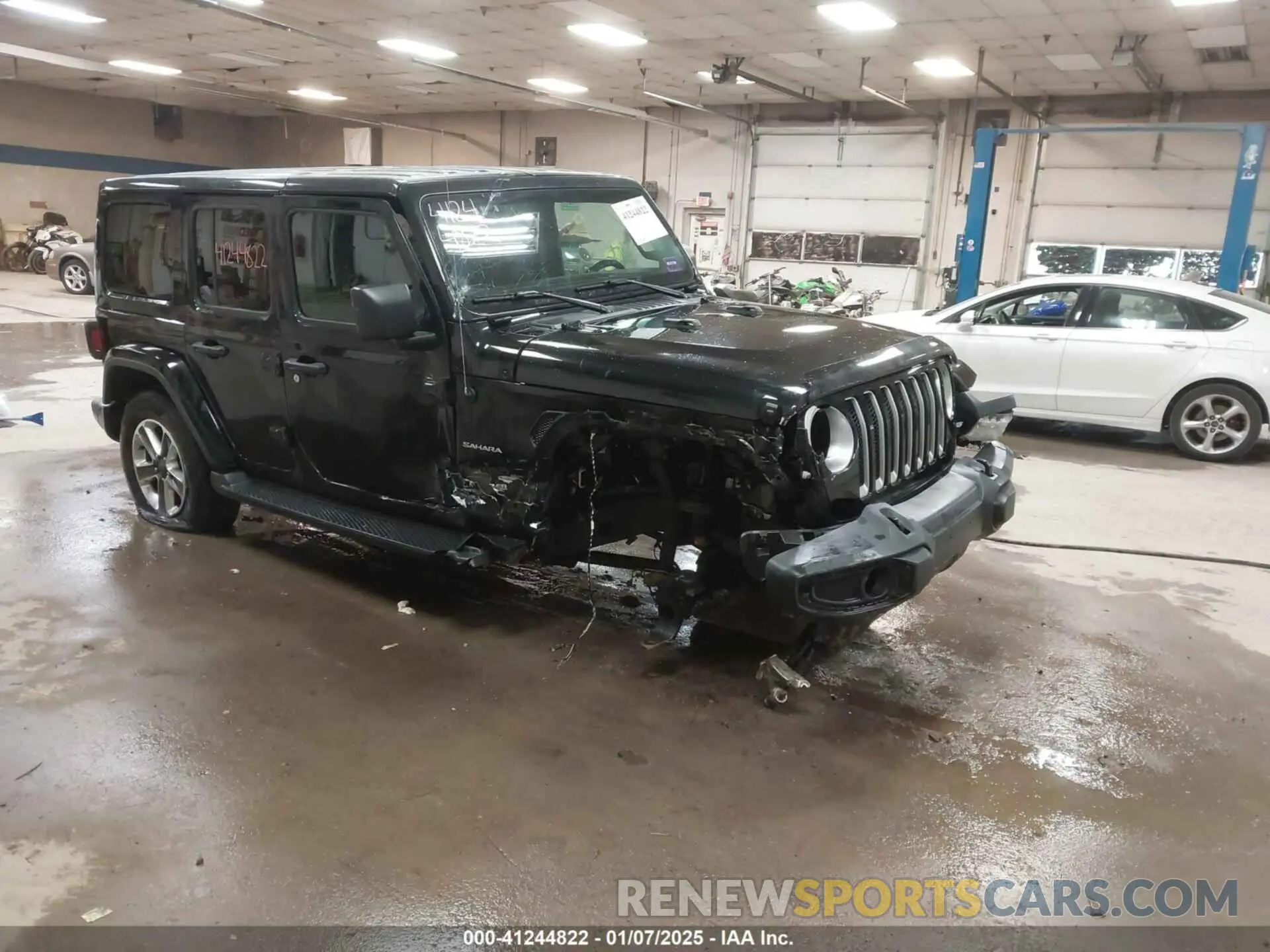 1 Photograph of a damaged car 1C4HJXEN4MW551838 JEEP WRANGLER 2021