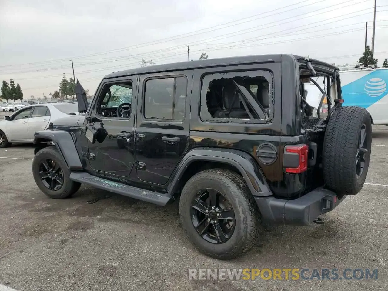 2 Photograph of a damaged car 1C4HJXEN7MW749068 JEEP WRANGLER 2021