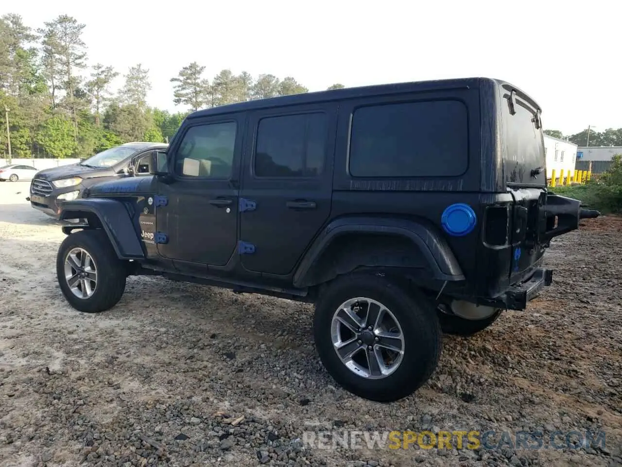 2 Photograph of a damaged car 1C4HJXEN8MW512766 JEEP WRANGLER 2021