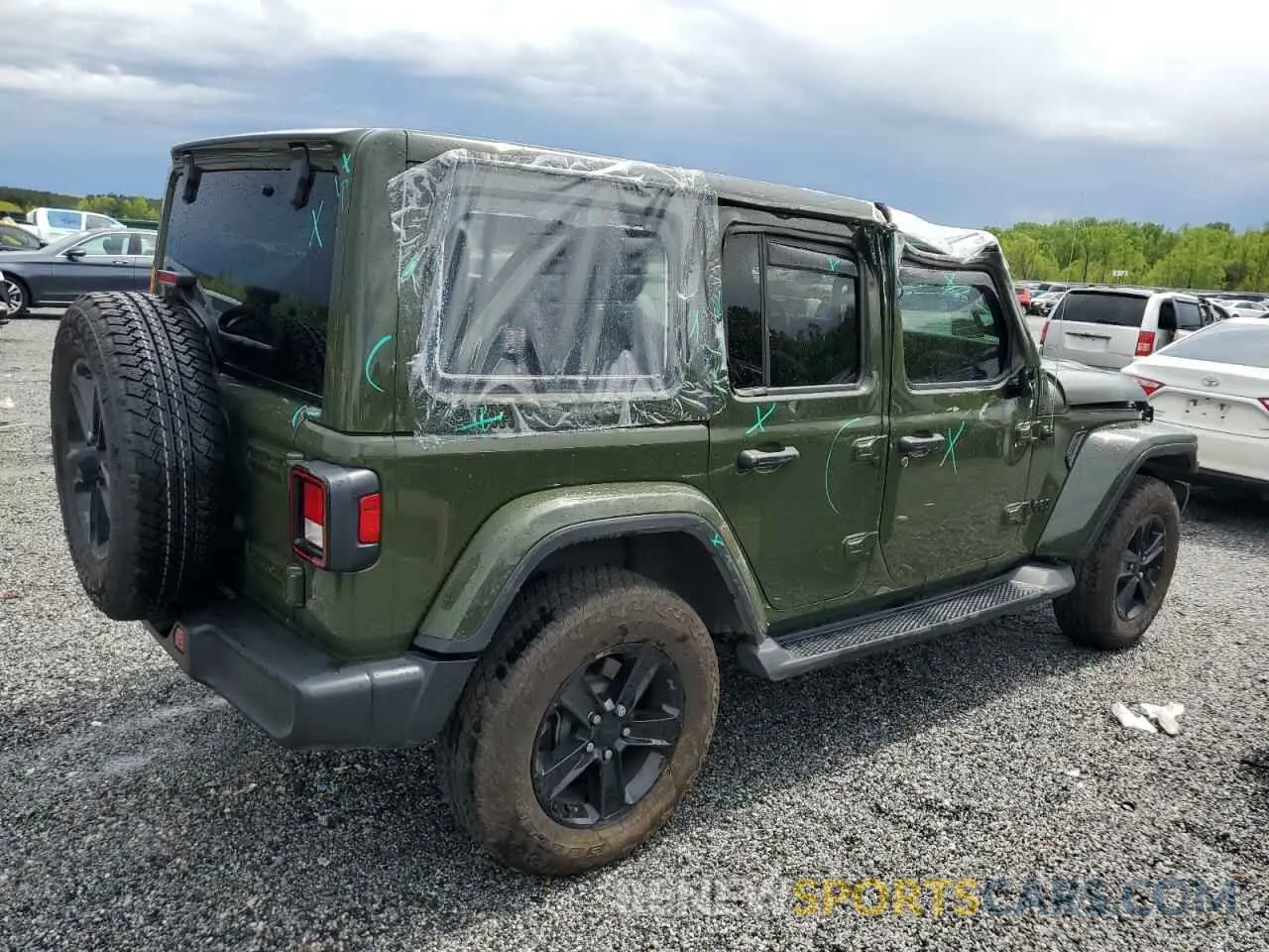 3 Photograph of a damaged car 1C4HJXEN8MW794195 JEEP WRANGLER 2021