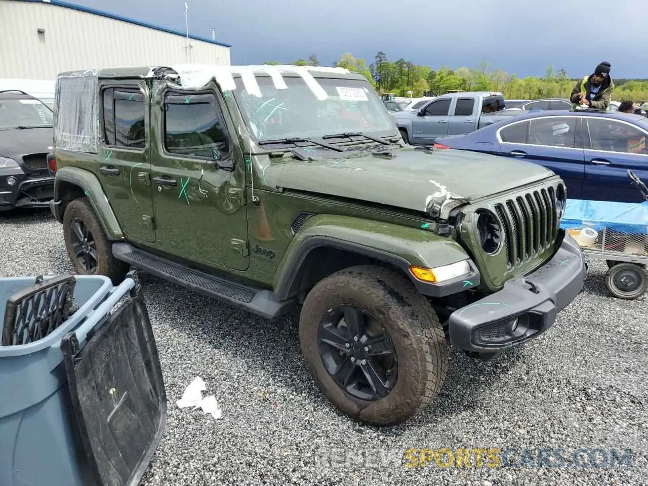 4 Photograph of a damaged car 1C4HJXEN8MW794195 JEEP WRANGLER 2021