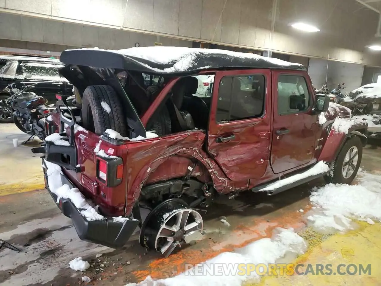 3 Photograph of a damaged car 1C4HJXENXMW608575 JEEP WRANGLER 2021