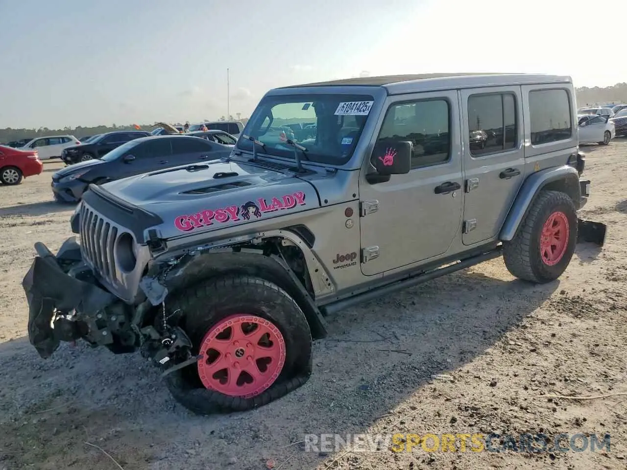 1 Photograph of a damaged car 1C4HJXFG0MW616829 JEEP WRANGLER 2021