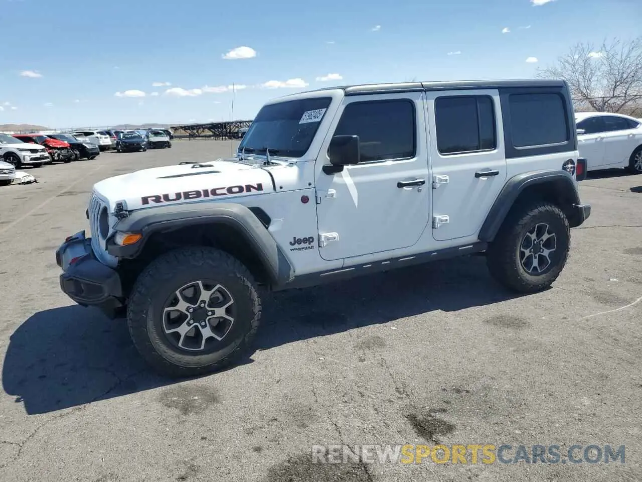 1 Photograph of a damaged car 1C4HJXFN0MW619972 JEEP WRANGLER 2021