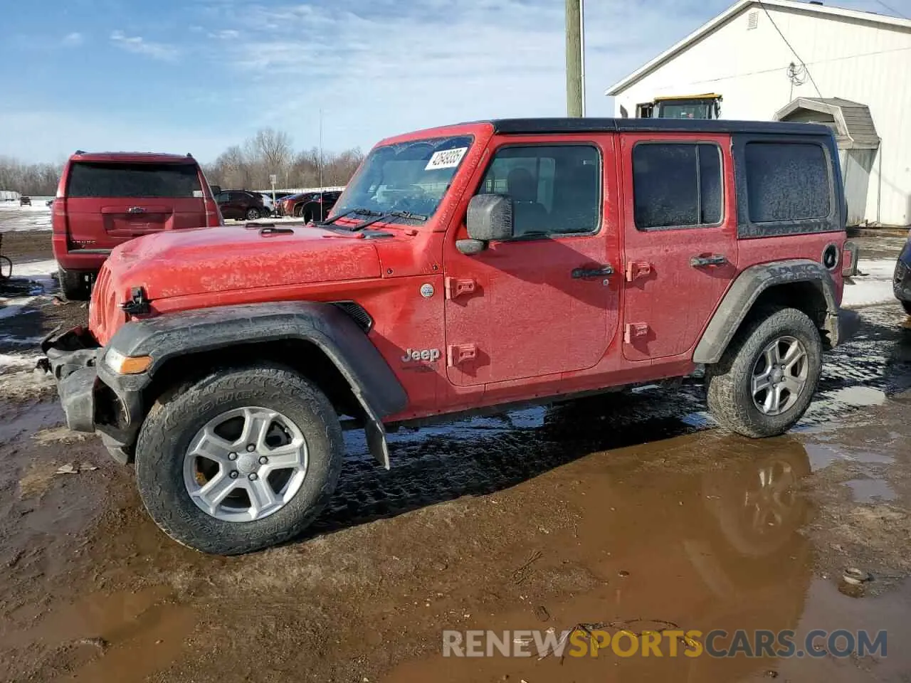 1 Photograph of a damaged car 1C4HJXKN2MW640909 JEEP WRANGLER 2021