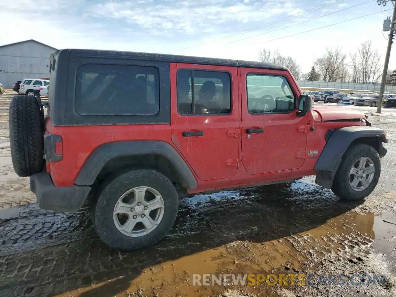 3 Photograph of a damaged car 1C4HJXKN2MW640909 JEEP WRANGLER 2021
