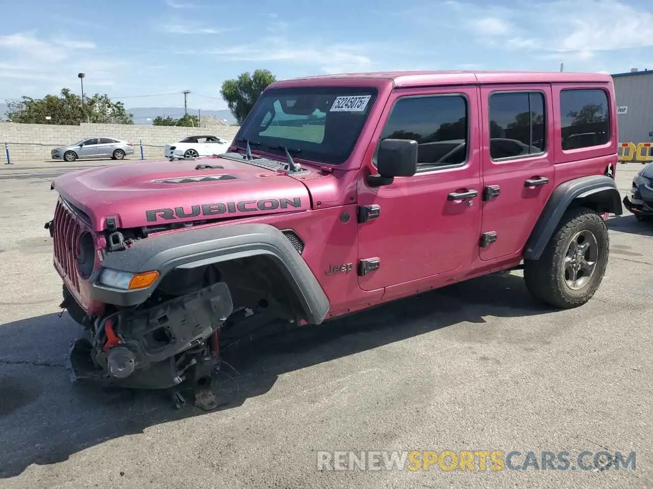 1 Photograph of a damaged car 1C4JJXFG2MW854005 JEEP WRANGLER 2021