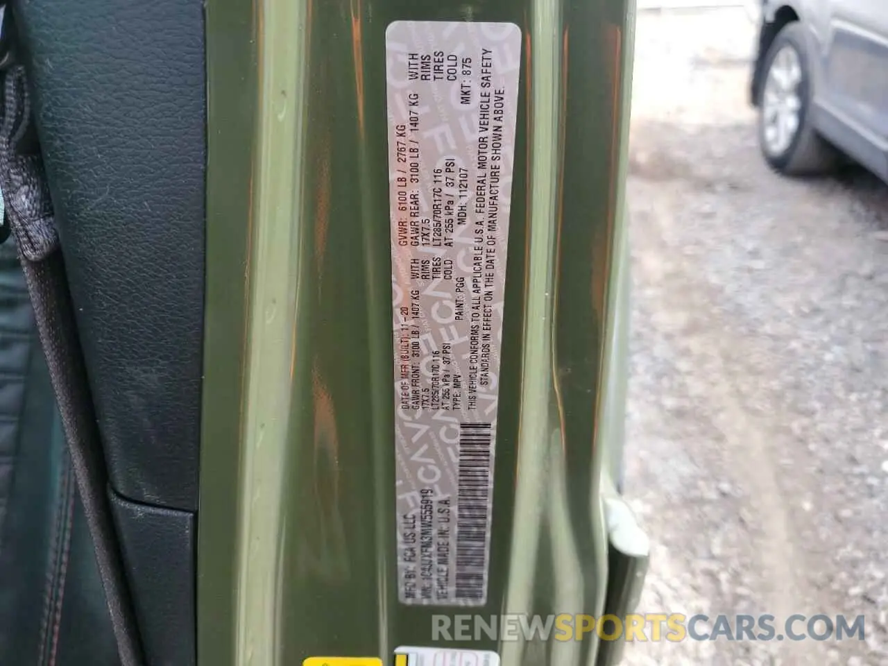 13 Photograph of a damaged car 1C4JJXFM3MW555919 JEEP WRANGLER 2021