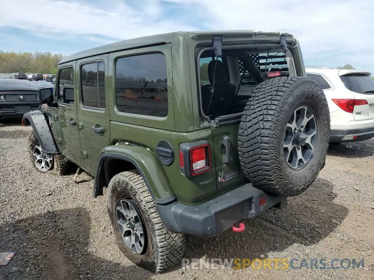 2 Photograph of a damaged car 1C4JJXFM3MW555919 JEEP WRANGLER 2021