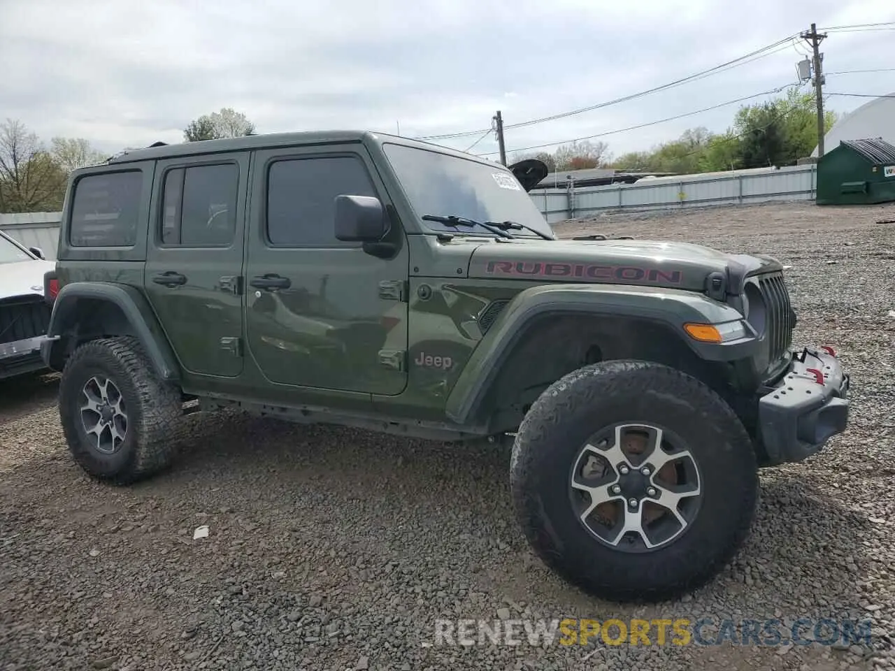 4 Photograph of a damaged car 1C4JJXFM3MW555919 JEEP WRANGLER 2021
