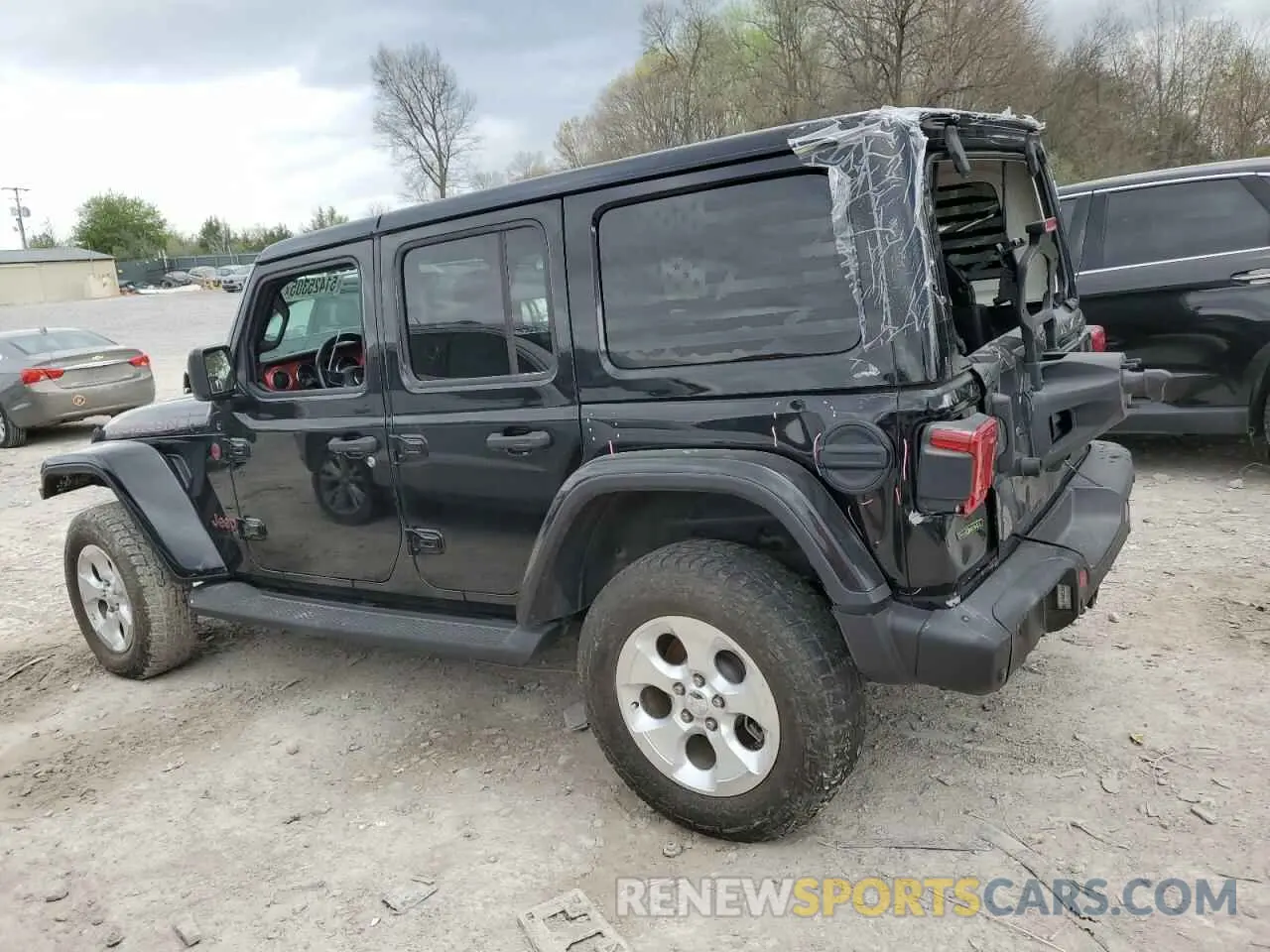 2 Photograph of a damaged car 1C4JJXFMXMW618367 JEEP WRANGLER 2021