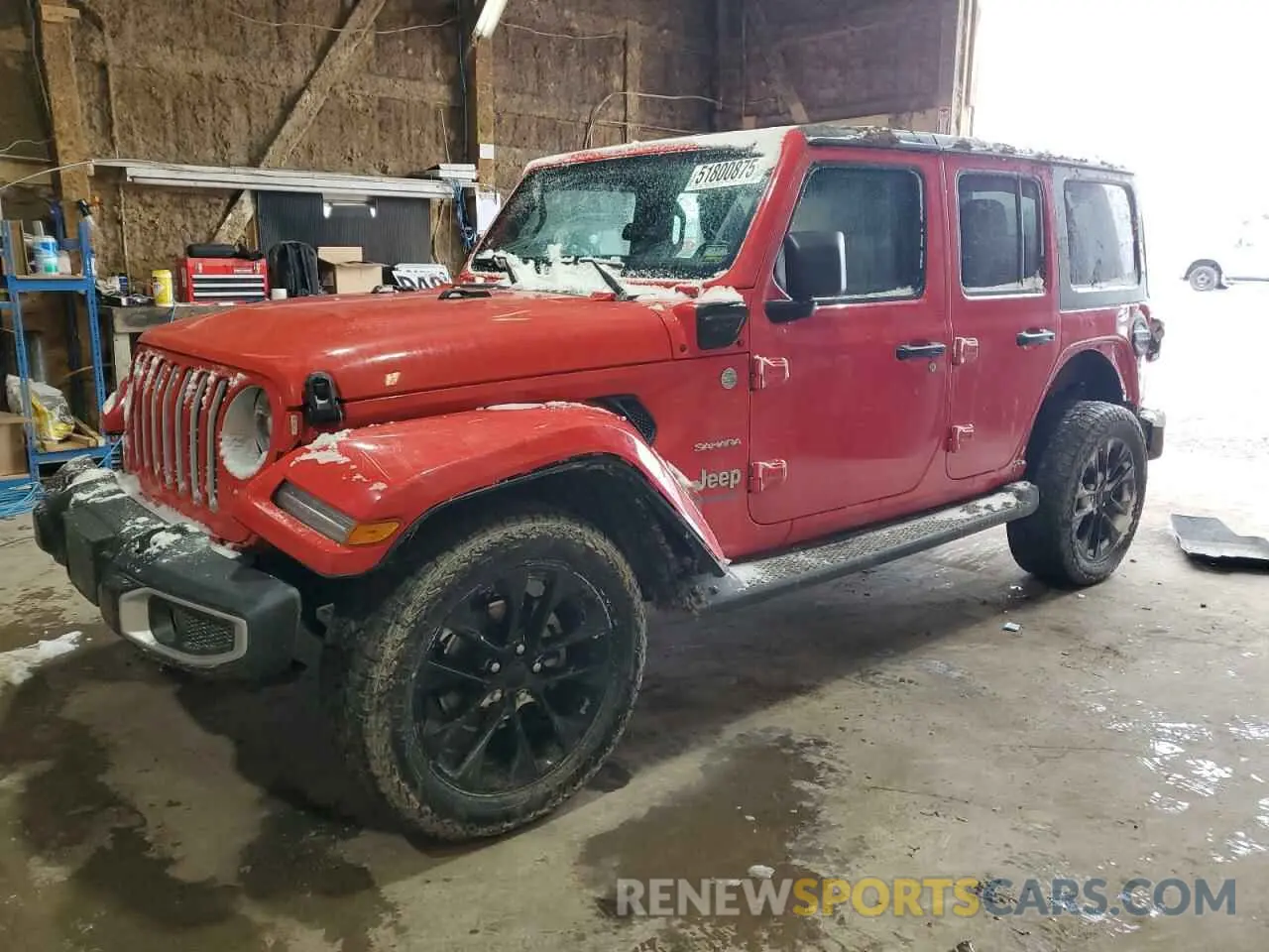 1 Photograph of a damaged car 1C4JJXP64MW786392 JEEP WRANGLER 2021
