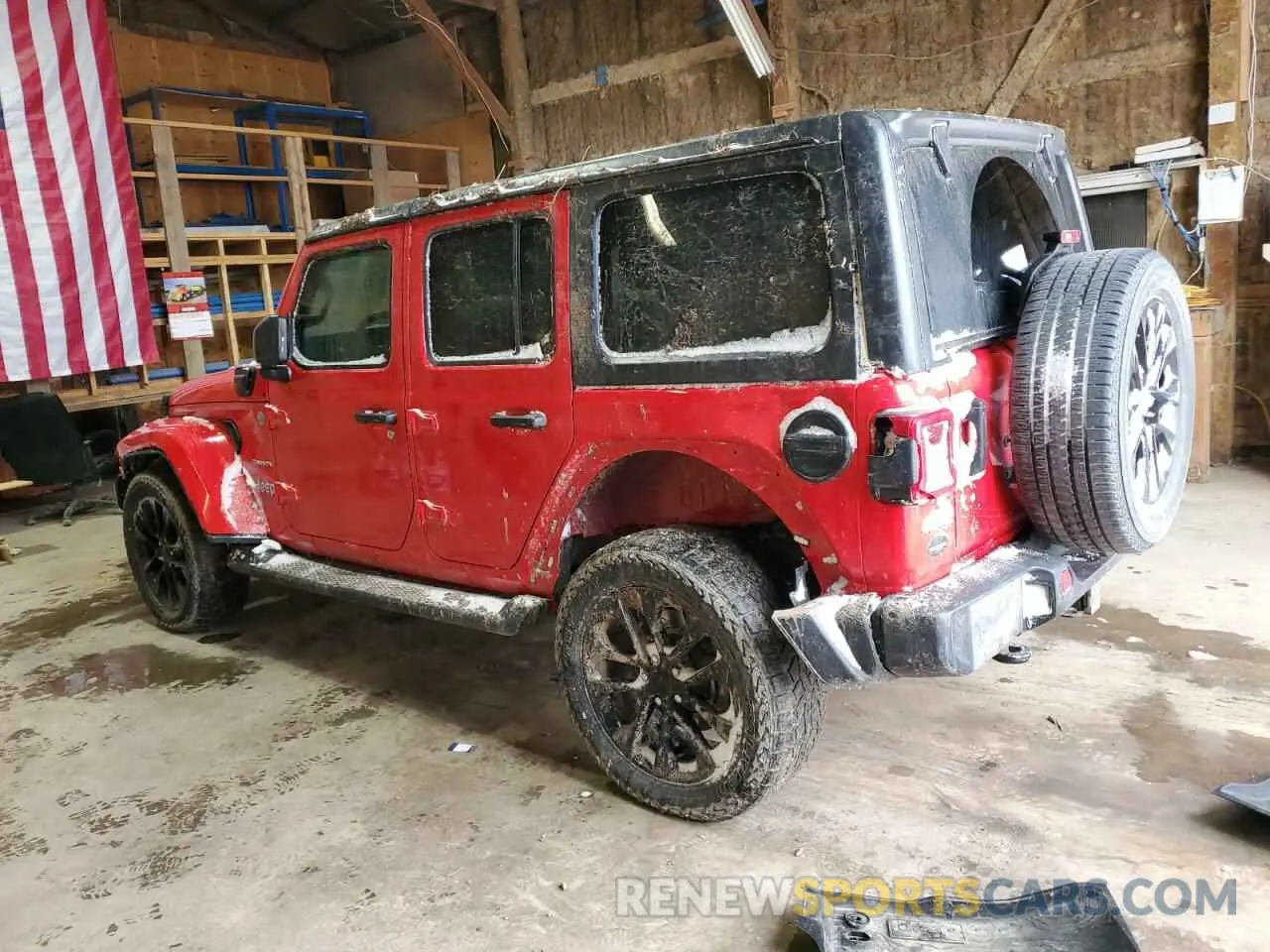 2 Photograph of a damaged car 1C4JJXP64MW786392 JEEP WRANGLER 2021