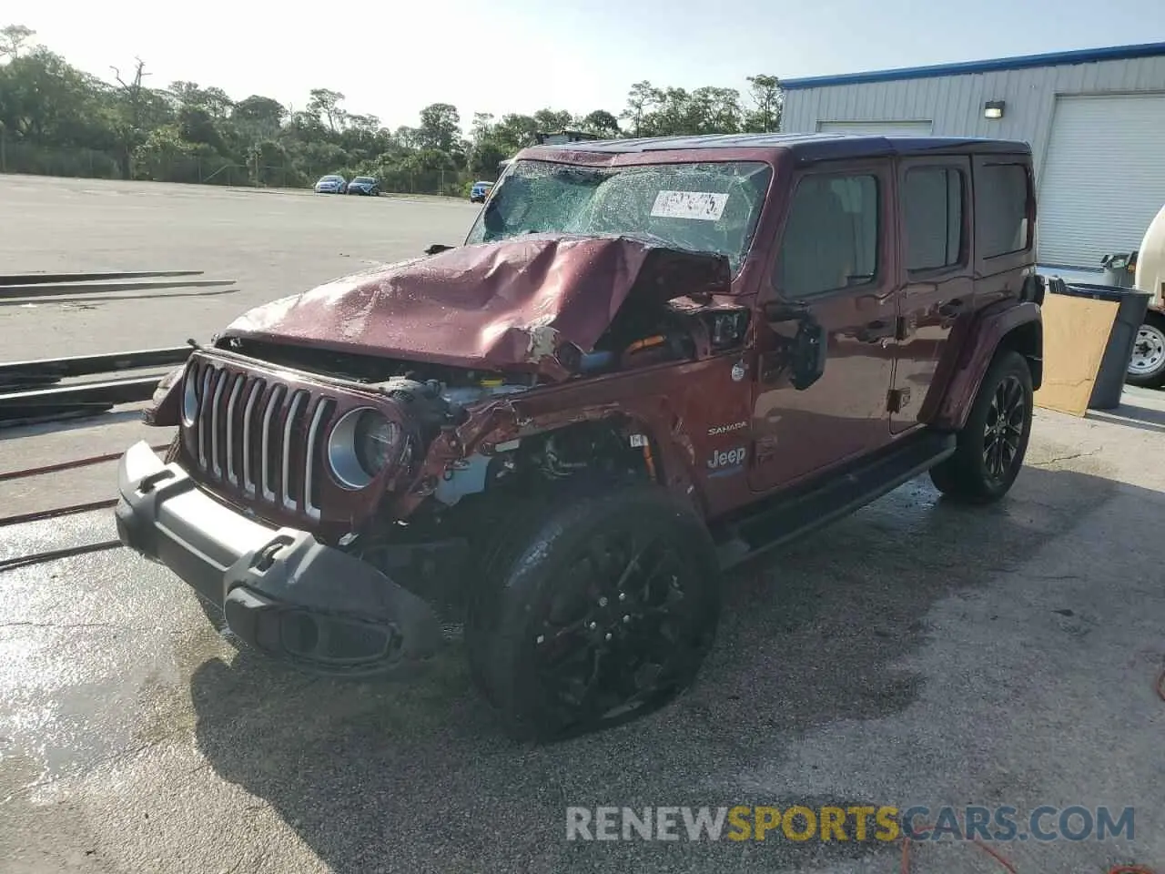 1 Photograph of a damaged car 1C4JJXP66MW676993 JEEP WRANGLER 2021