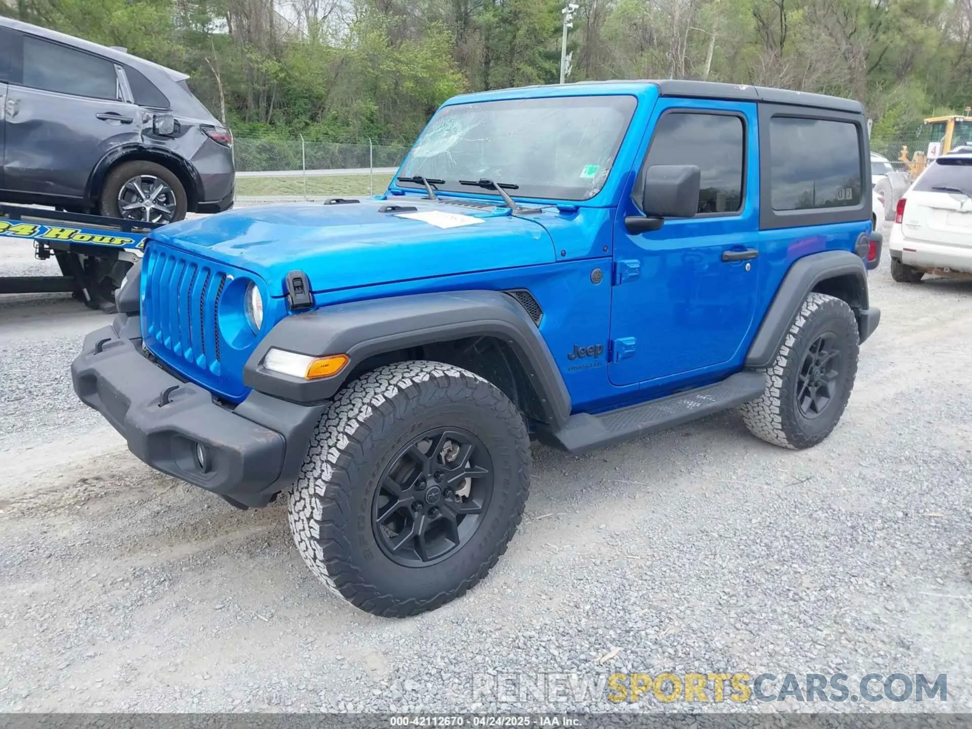 2 Фотография поврежденного автомобиля 1C4GJXAG0NW145642 JEEP WRANGLER 2022
