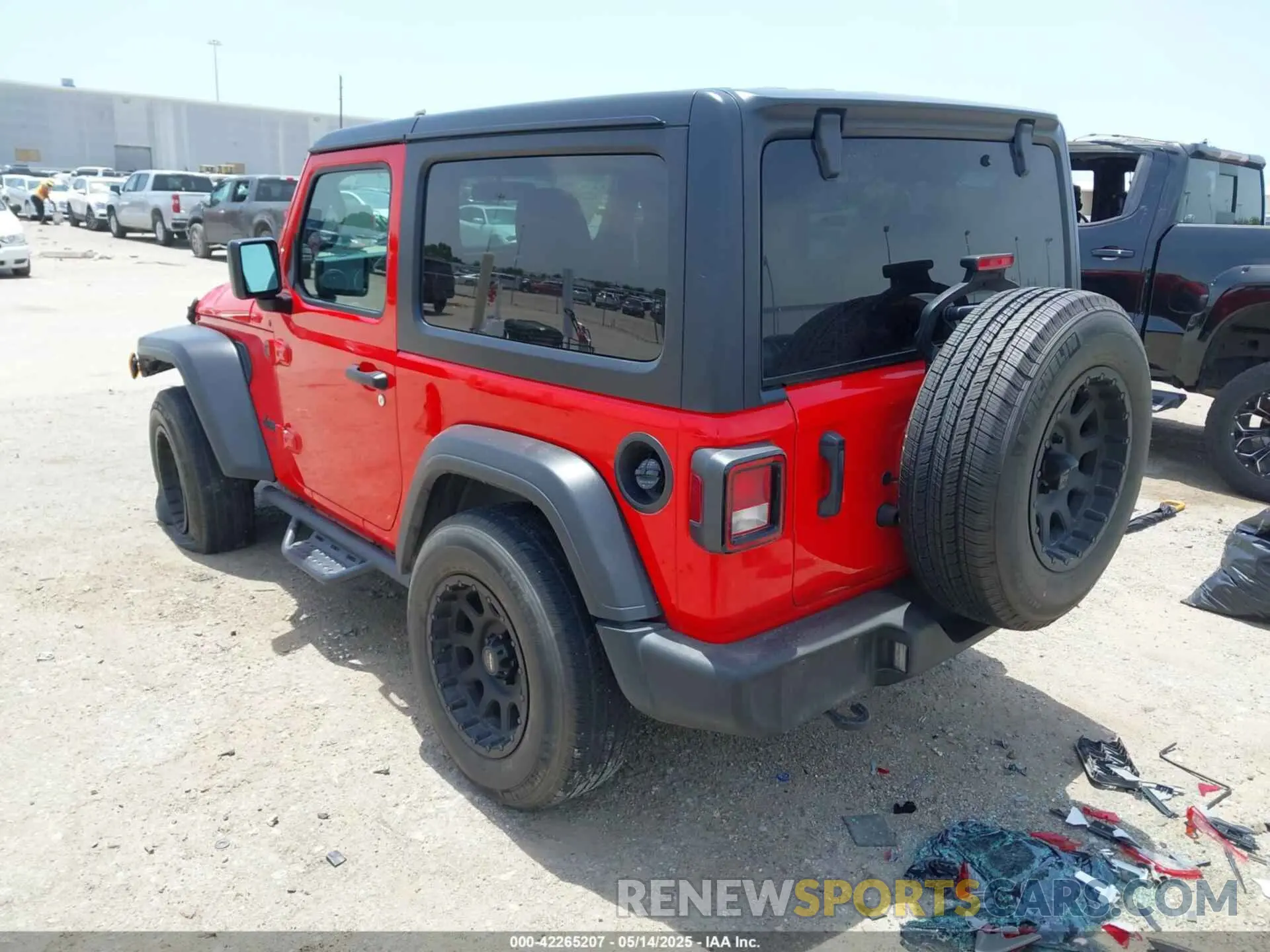 3 Photograph of a damaged car 1C4GJXAG3NW195967 JEEP WRANGLER 2022