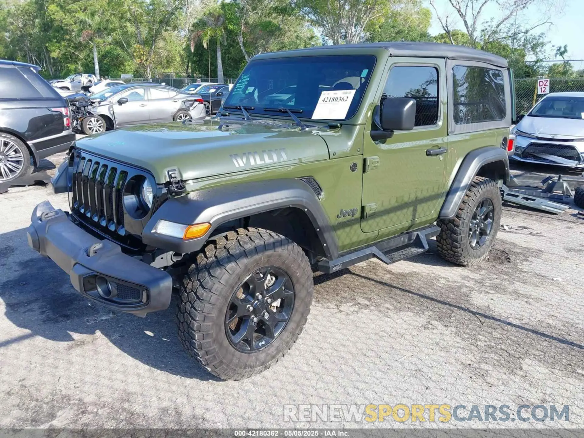 2 Photograph of a damaged car 1C4GJXAG8NW224380 JEEP WRANGLER 2022