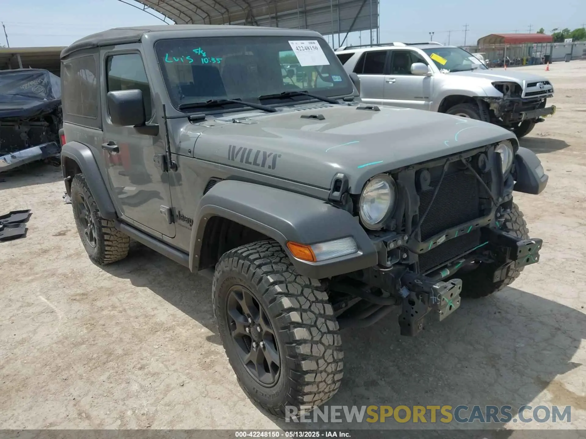 1 Photograph of a damaged car 1C4GJXAG8NW232480 JEEP WRANGLER 2022