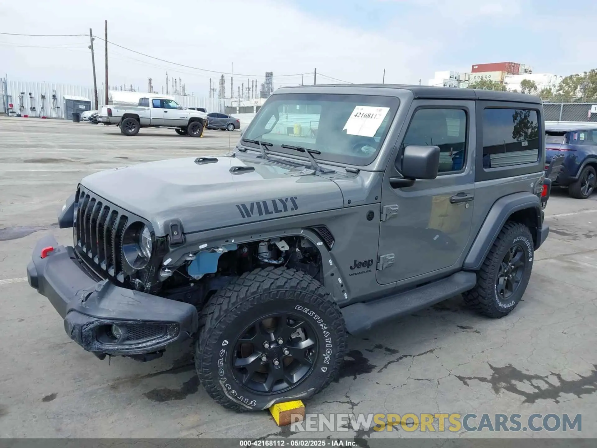 2 Фотография поврежденного автомобиля 1C4GJXAN2NW176325 JEEP WRANGLER 2022