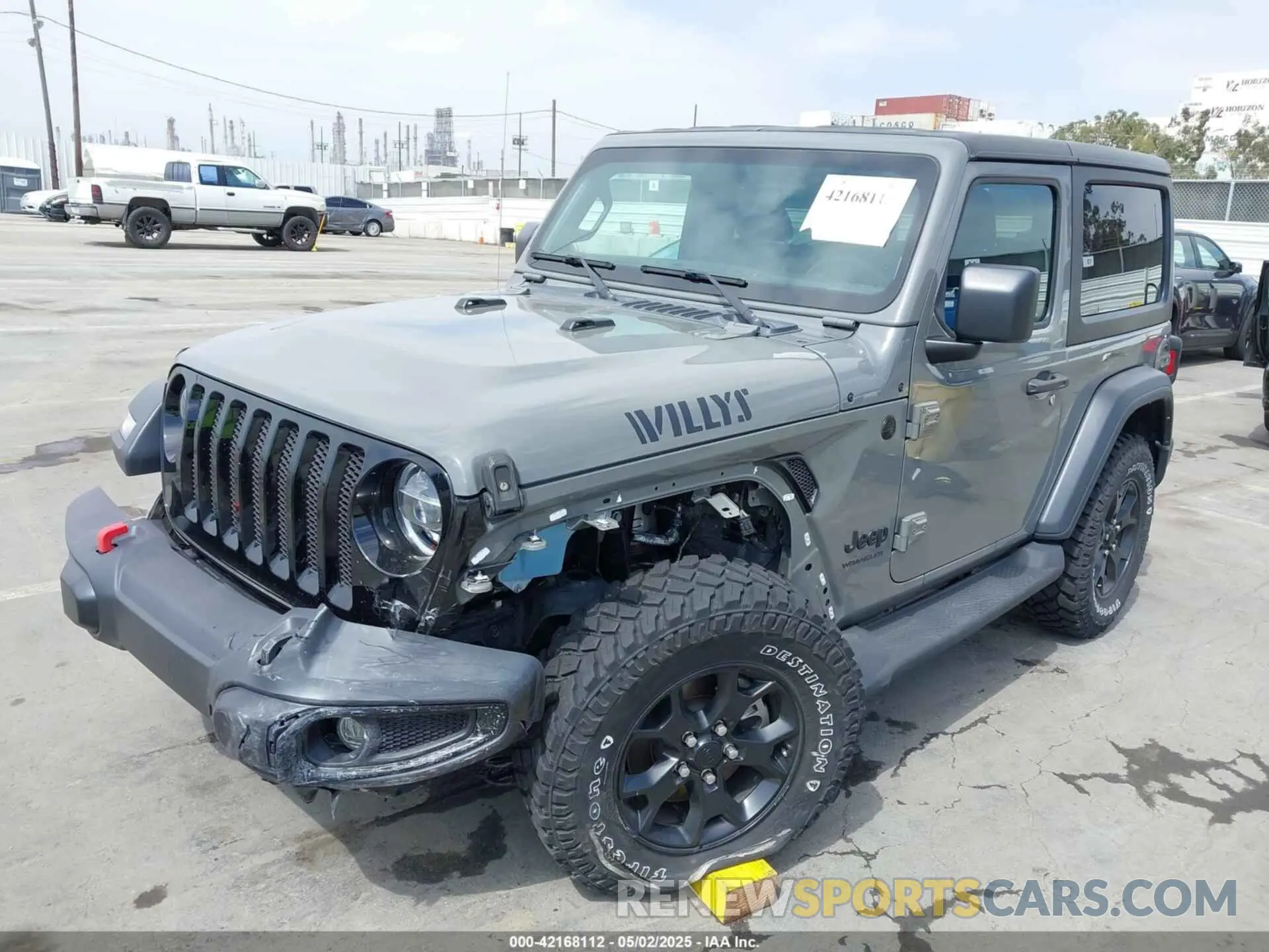 6 Фотография поврежденного автомобиля 1C4GJXAN2NW176325 JEEP WRANGLER 2022