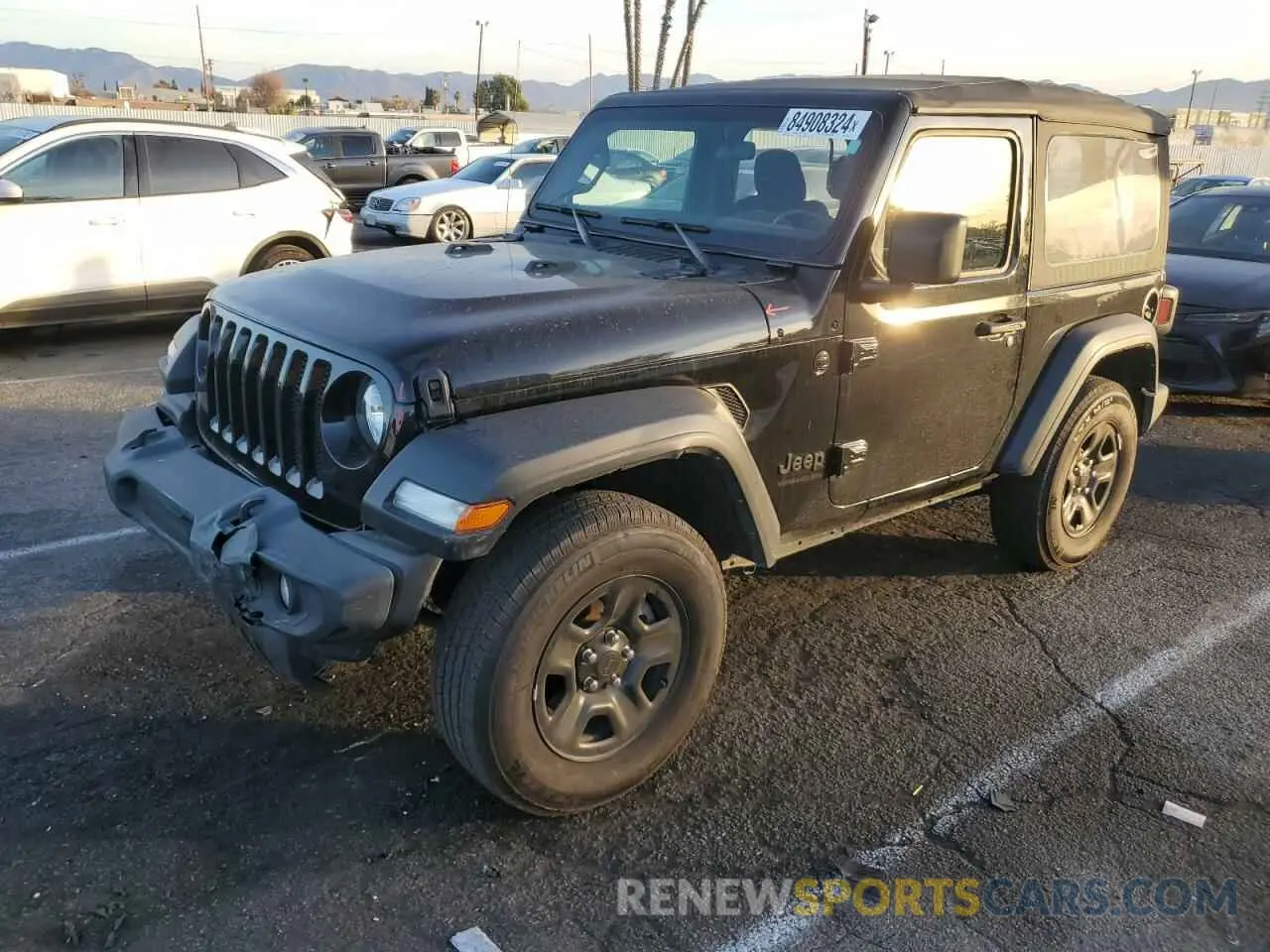 1 Photograph of a damaged car 1C4GJXAN6NW117648 JEEP WRANGLER 2022