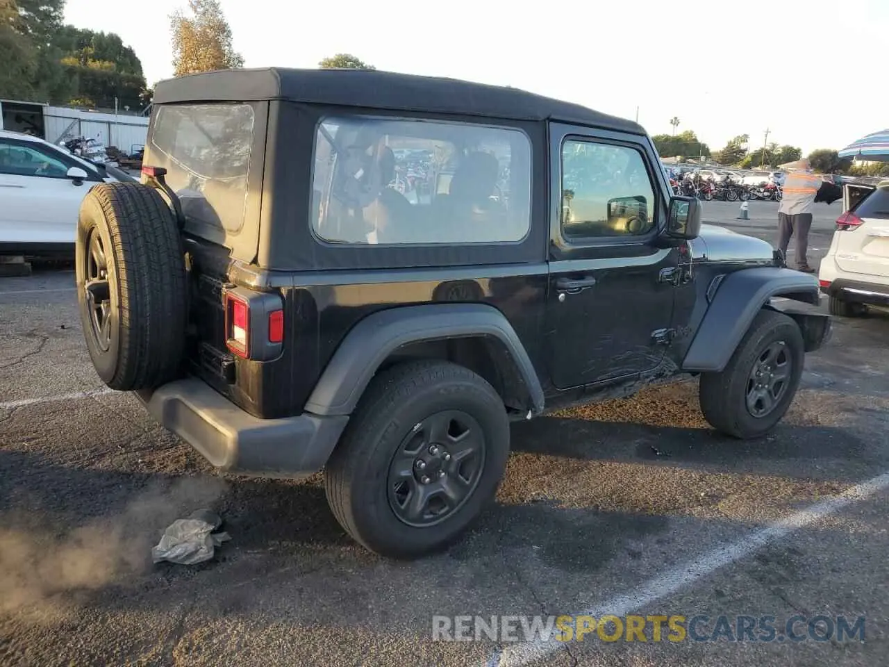 3 Photograph of a damaged car 1C4GJXAN6NW117648 JEEP WRANGLER 2022