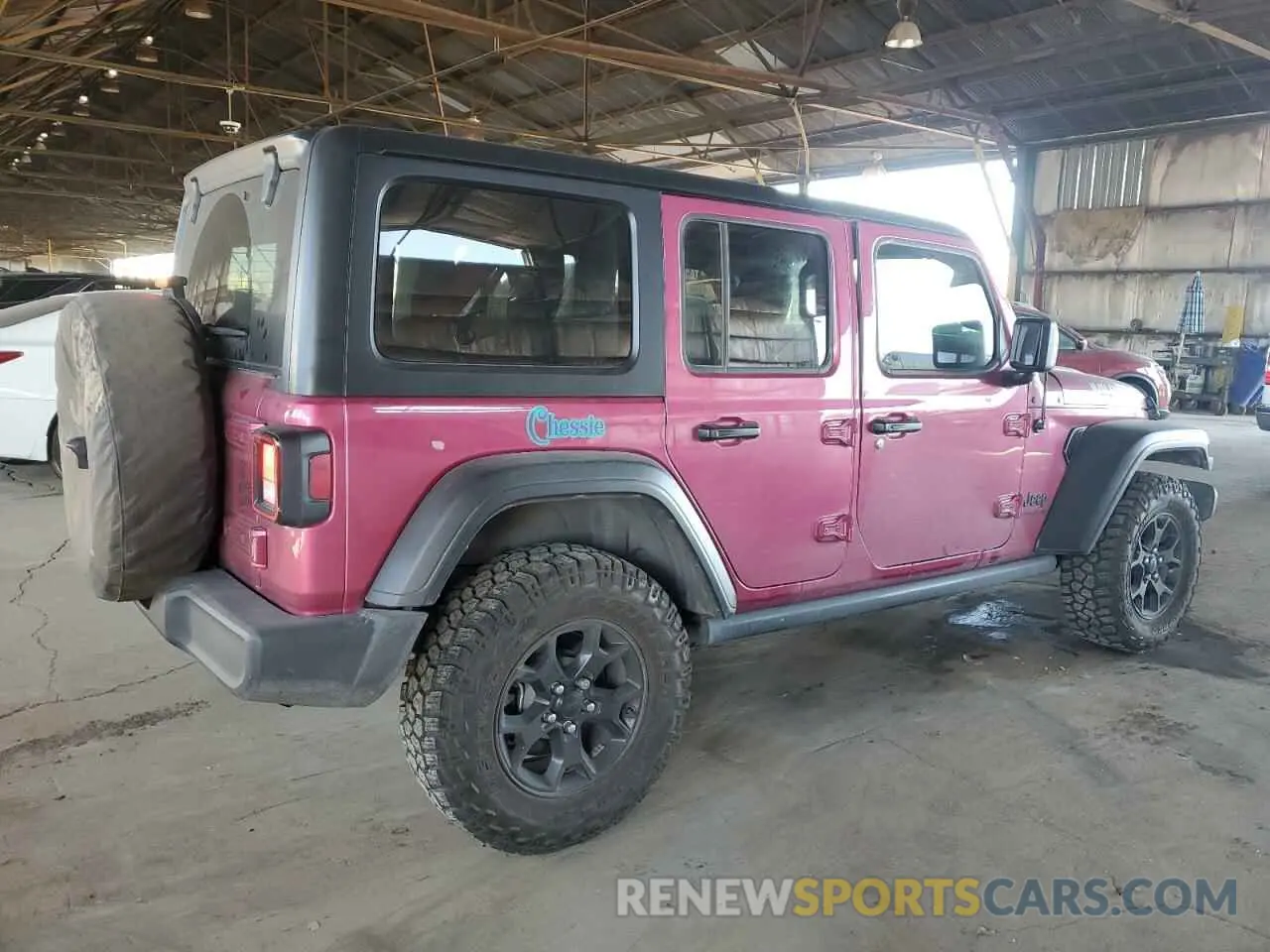3 Фотография поврежденного автомобиля 1C4HJXDGXNW102507 JEEP WRANGLER 2022