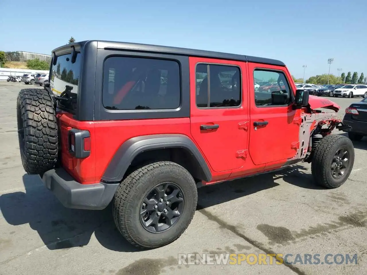 3 Фотография поврежденного автомобиля 1C4HJXDGXNW141744 JEEP WRANGLER 2022