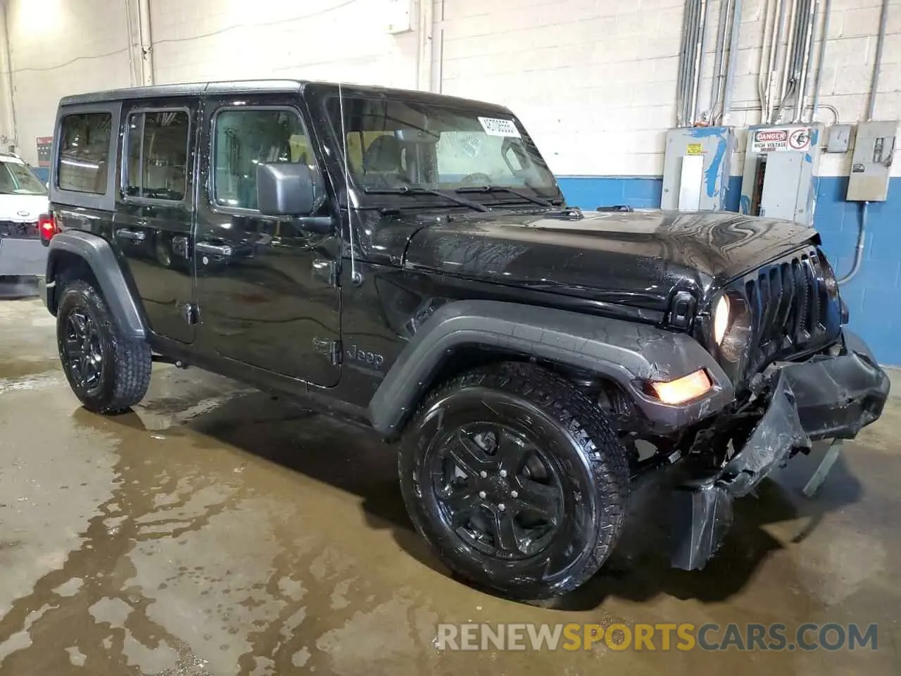 4 Фотография поврежденного автомобиля 1C4HJXDGXNW152081 JEEP WRANGLER 2022