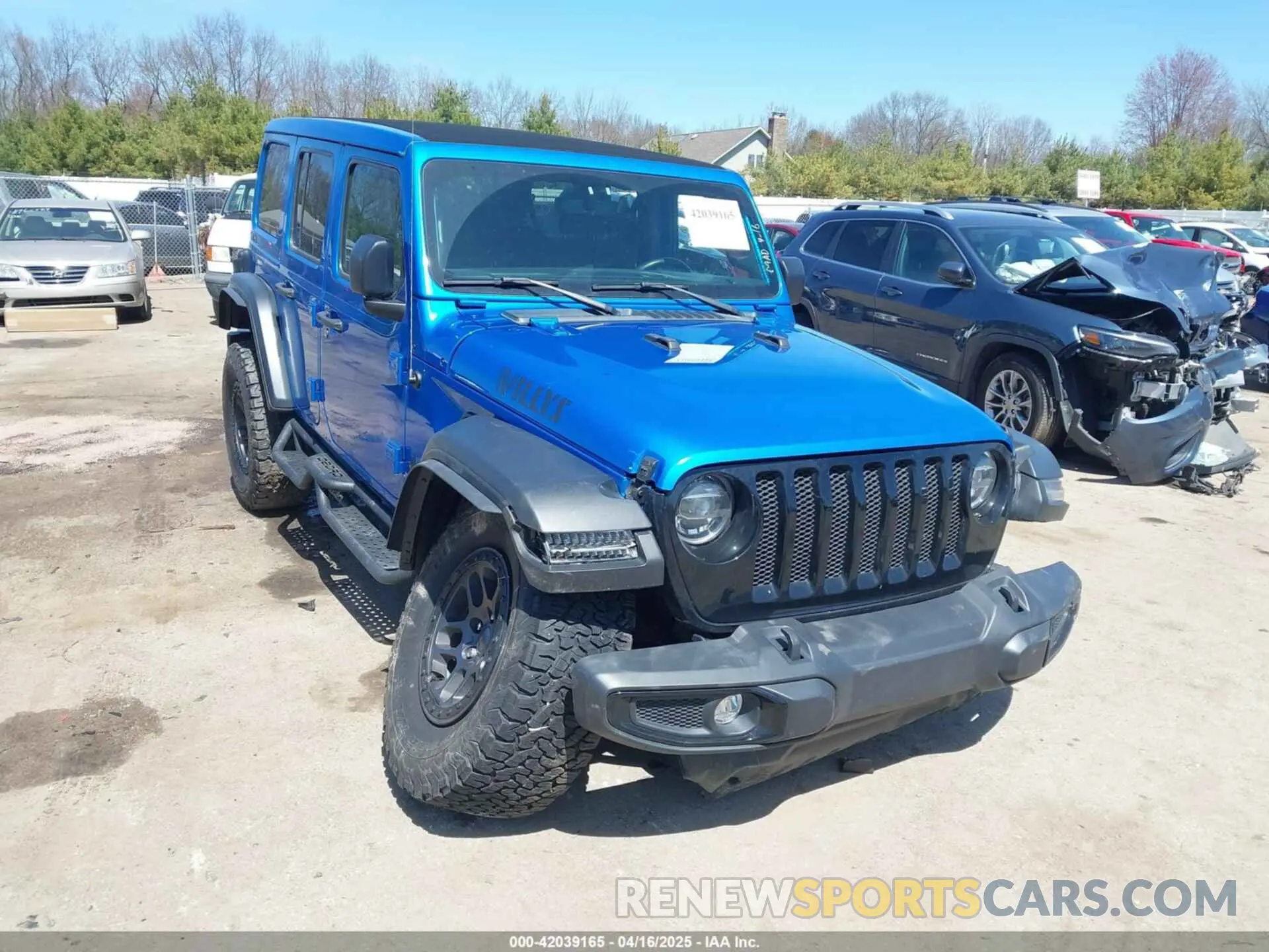 1 Photograph of a damaged car 1C4HJXDN5NW269680 JEEP WRANGLER 2022