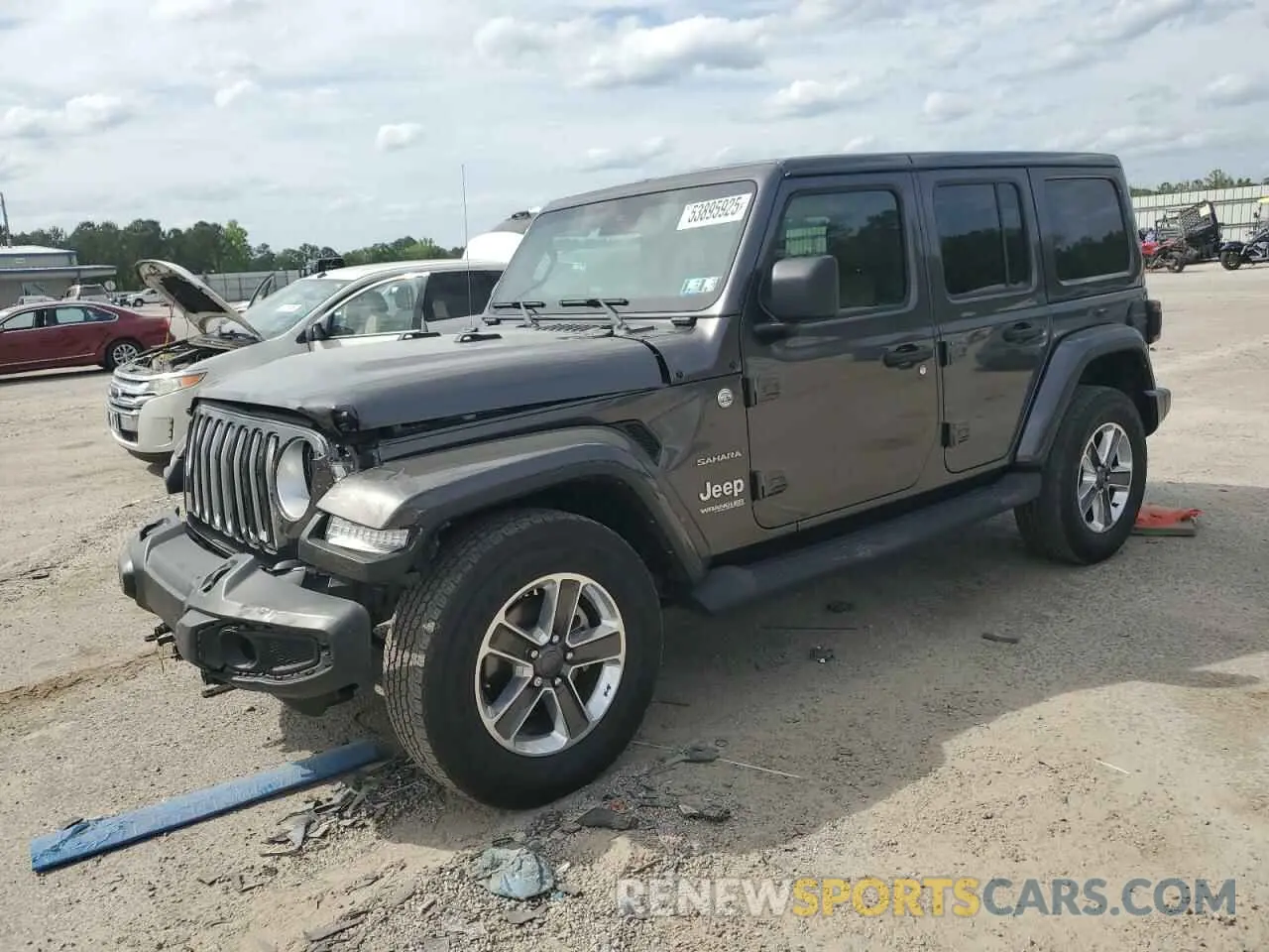 1 Photograph of a damaged car 1C4HJXEG1NW156485 JEEP WRANGLER 2022