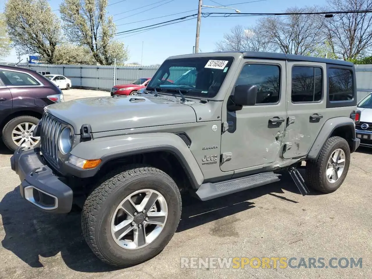1 Photograph of a damaged car 1C4HJXEM4NW243626 JEEP WRANGLER 2022