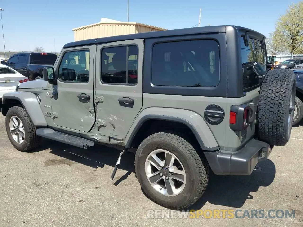 2 Photograph of a damaged car 1C4HJXEM4NW243626 JEEP WRANGLER 2022