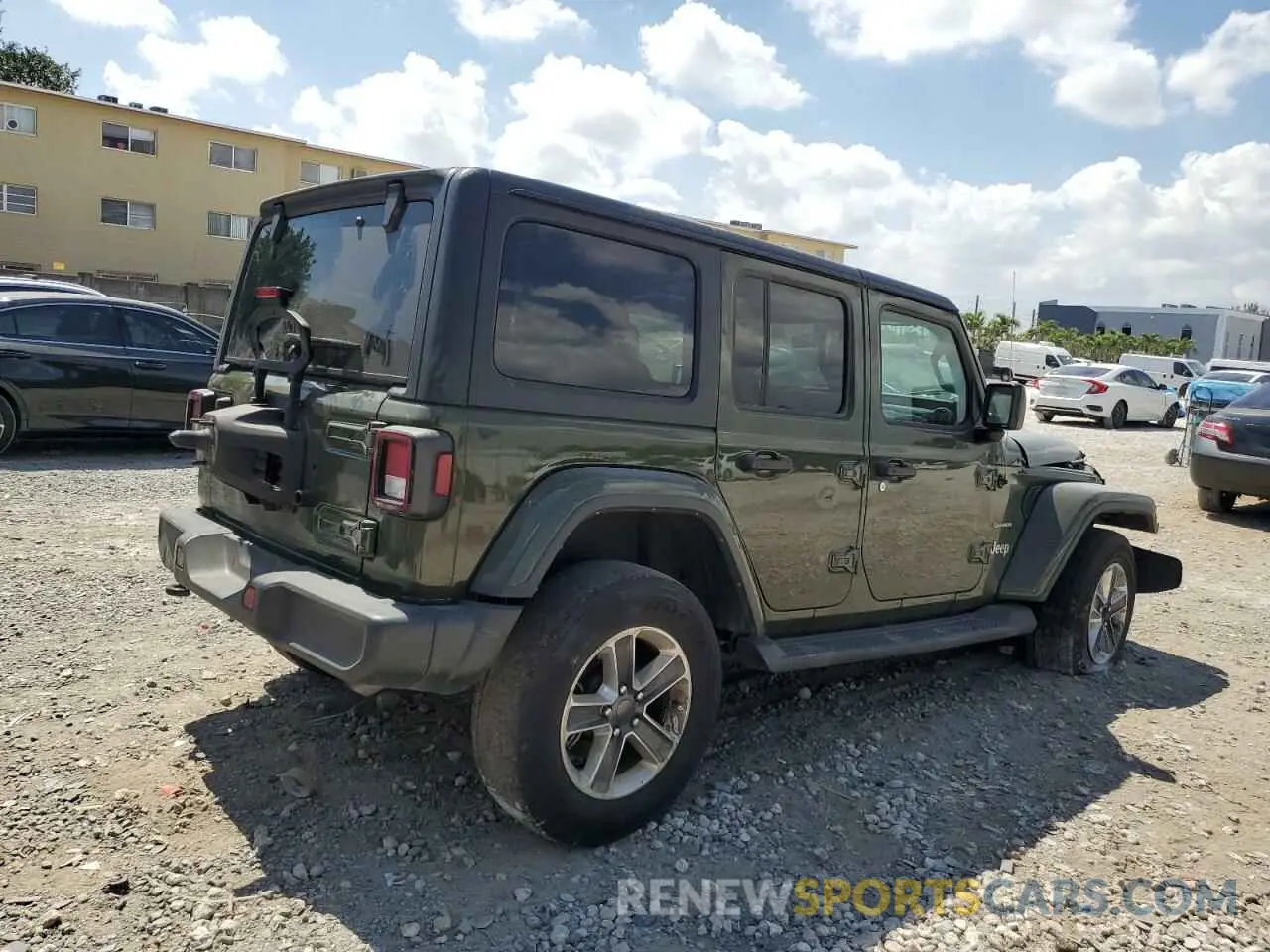 3 Фотография поврежденного автомобиля 1C4HJXEN3NW242458 JEEP WRANGLER 2022