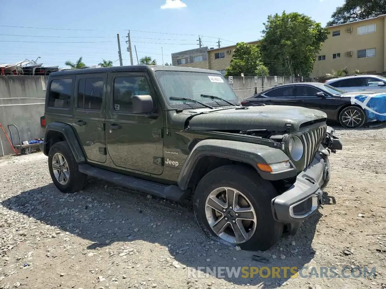 4 Фотография поврежденного автомобиля 1C4HJXEN3NW242458 JEEP WRANGLER 2022