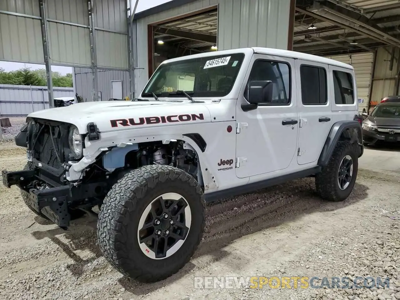 1 Photograph of a damaged car 1C4HJXFN8NW129717 JEEP WRANGLER 2022