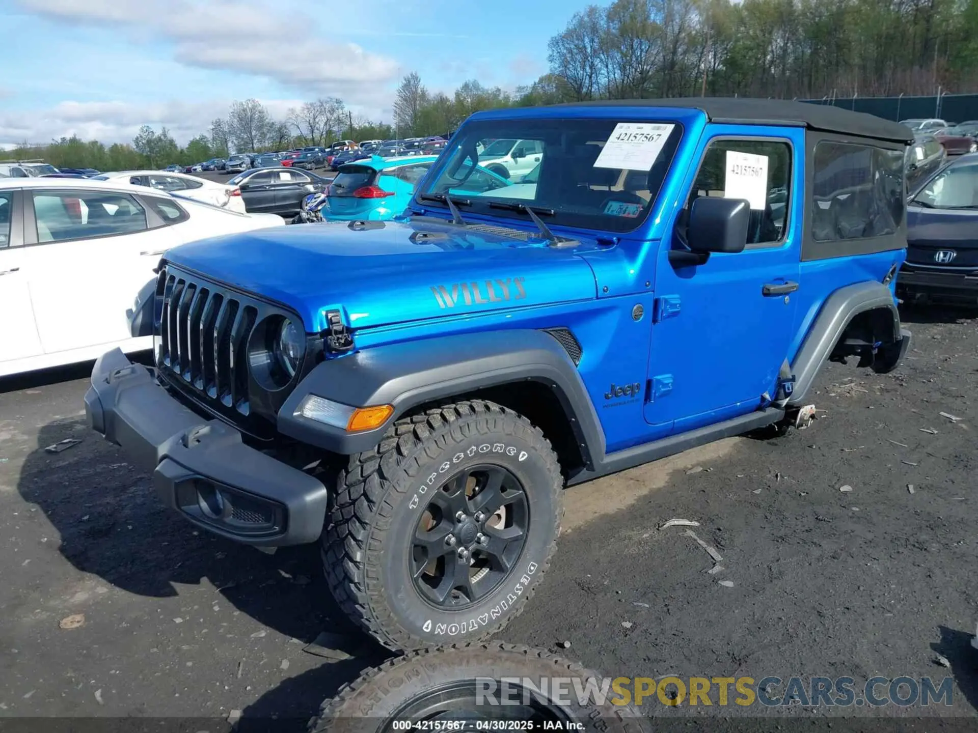 2 Photograph of a damaged car 1C4GJXAG1PW643061 JEEP WRANGLER 2023
