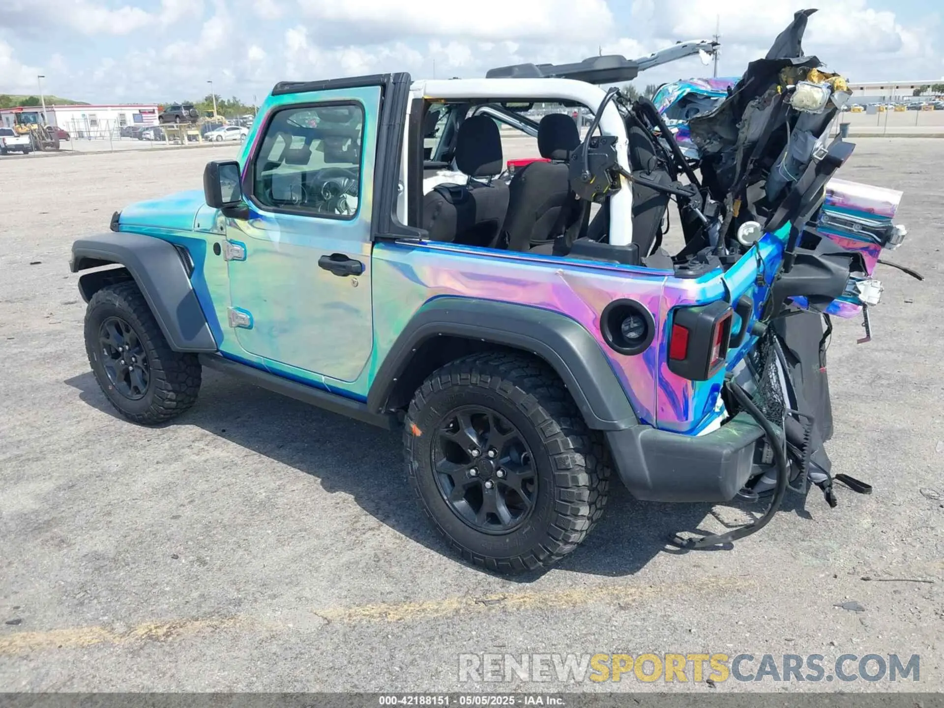 3 Фотография поврежденного автомобиля 1C4GJXAGXPW643009 JEEP WRANGLER 2023