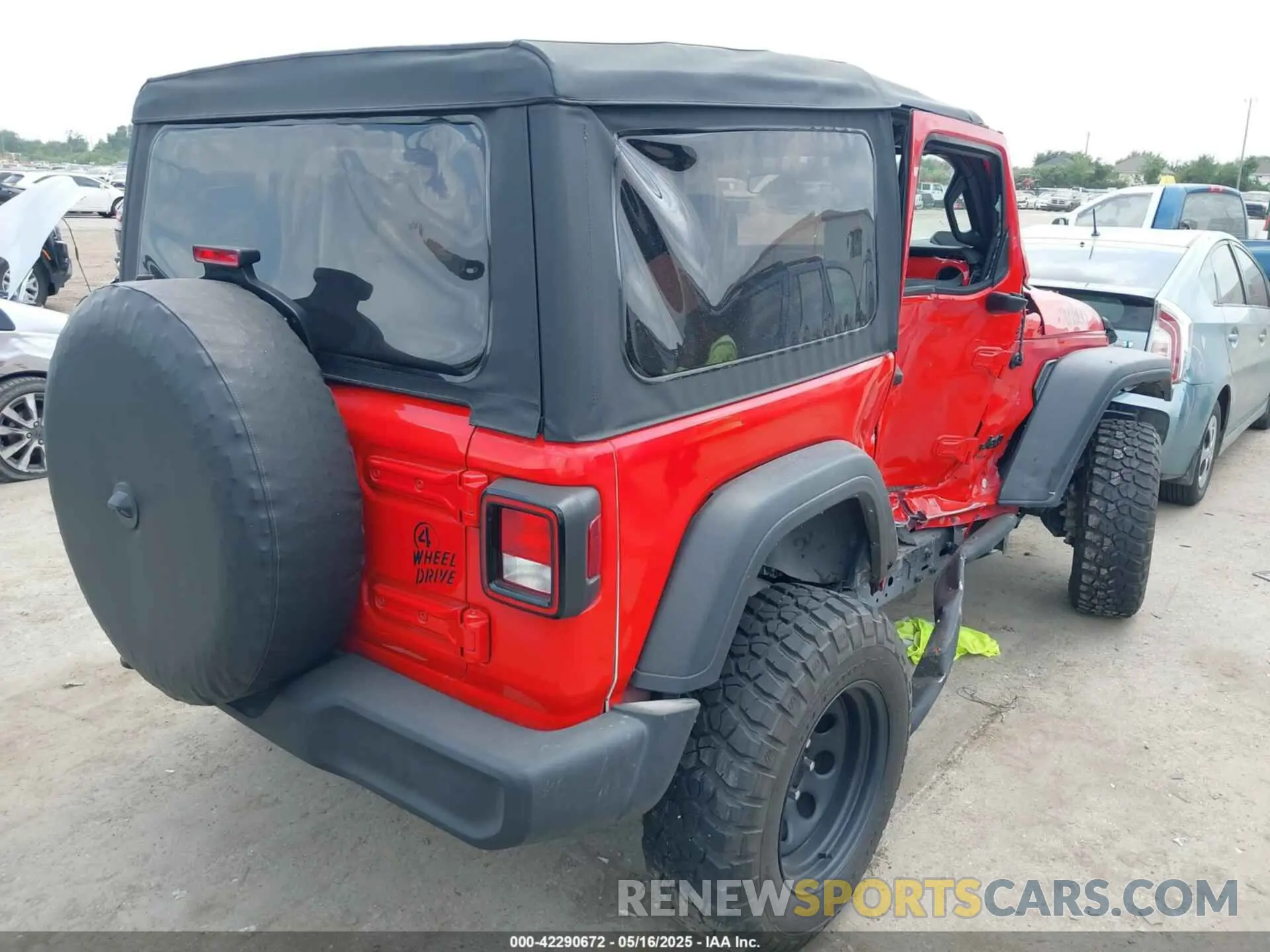4 Фотография поврежденного автомобиля 1C4GJXANXPW664733 JEEP WRANGLER 2023