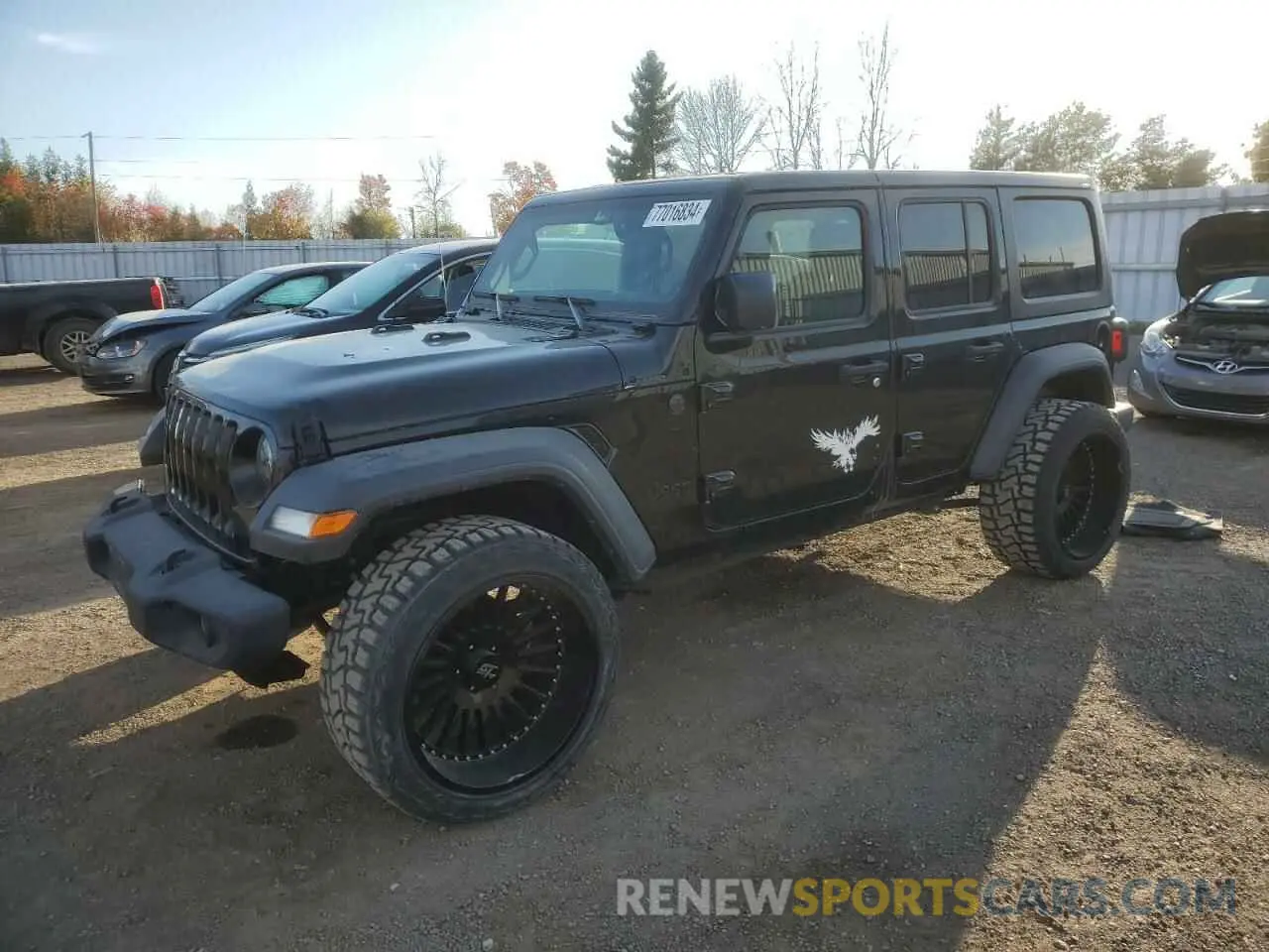 1 Photograph of a damaged car 1C4HJXDG3PW646818 JEEP WRANGLER 2023