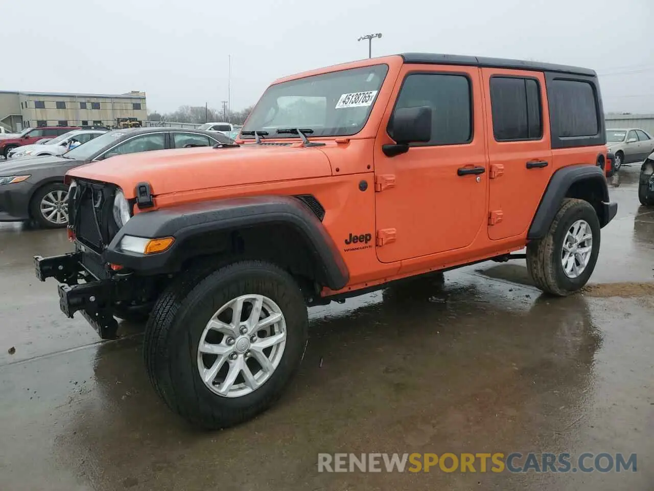 1 Photograph of a damaged car 1C4HJXDG7PW675321 JEEP WRANGLER 2023