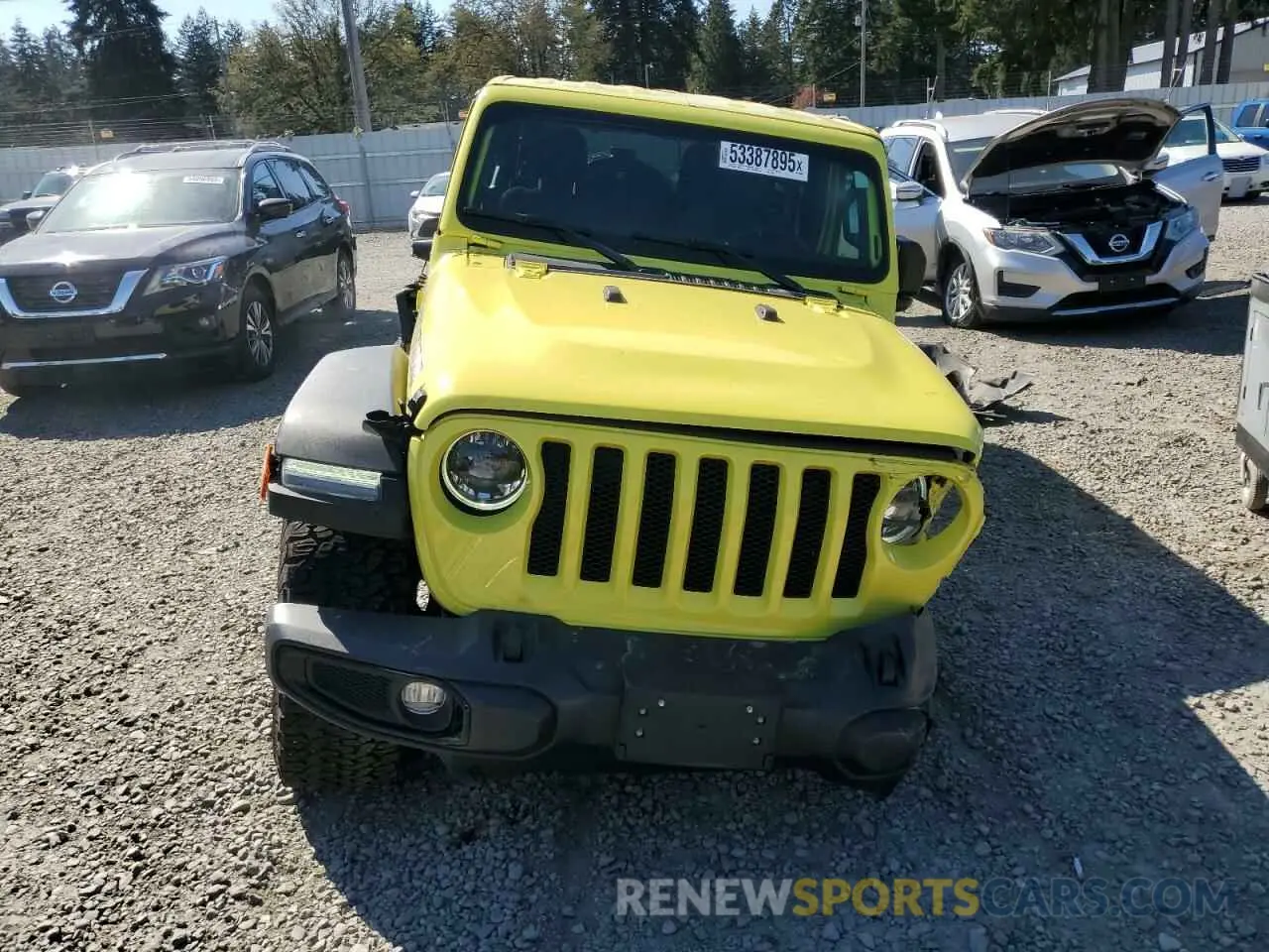 5 Фотография поврежденного автомобиля 1C4HJXDG9PW644040 JEEP WRANGLER 2023