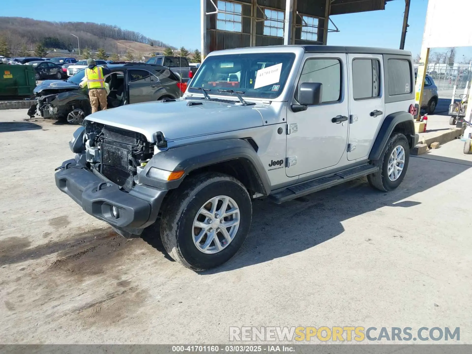 2 Photograph of a damaged car 1C4HJXDGXPW657346 JEEP WRANGLER 2023