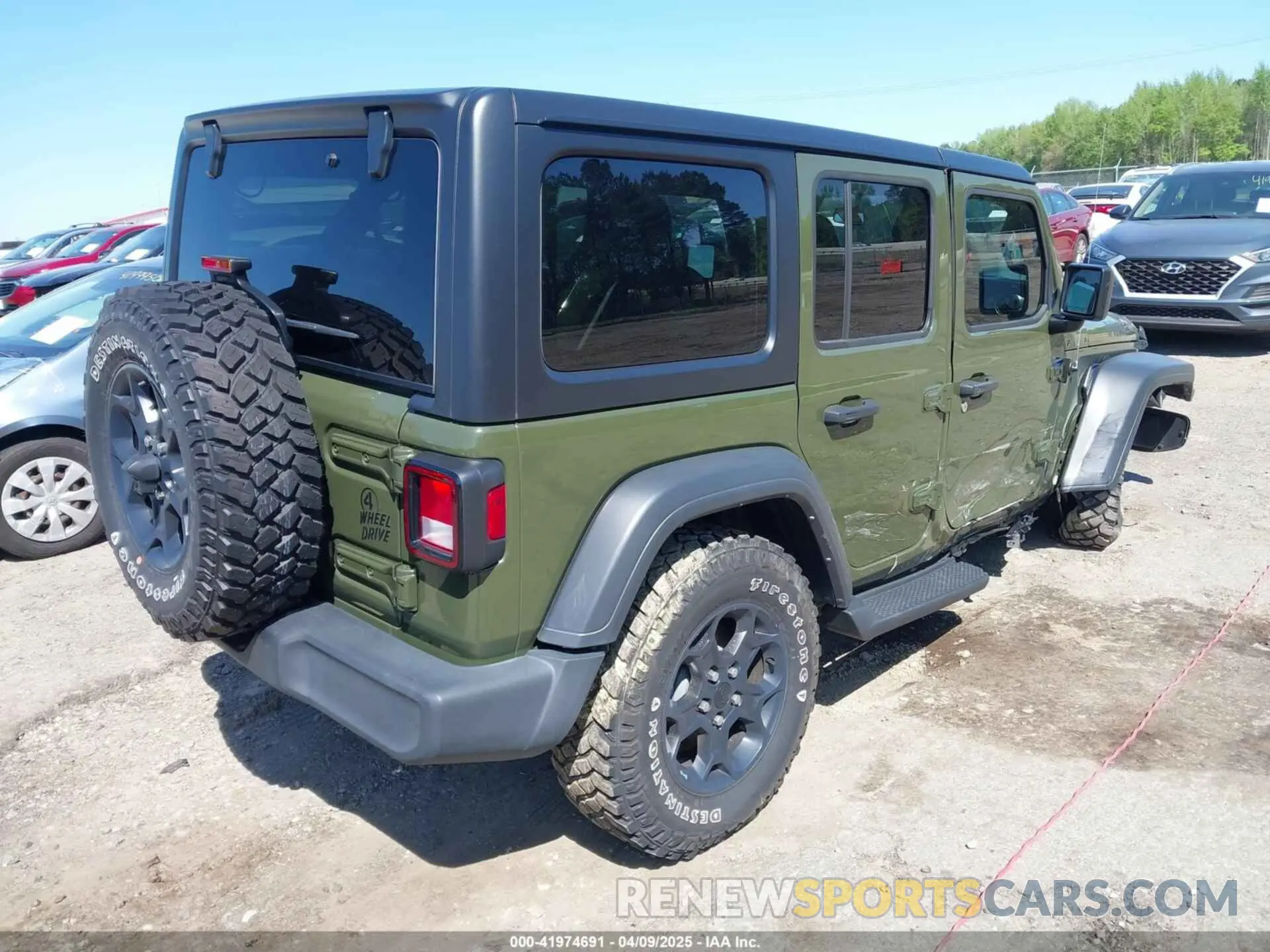 4 Photograph of a damaged car 1C4HJXDN0PW695795 JEEP WRANGLER 2023