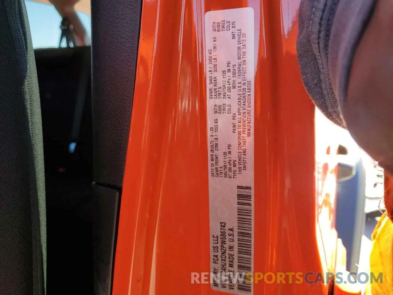 14 Фотография поврежденного автомобиля 1C4HJXDN2PW686743 JEEP WRANGLER 2023