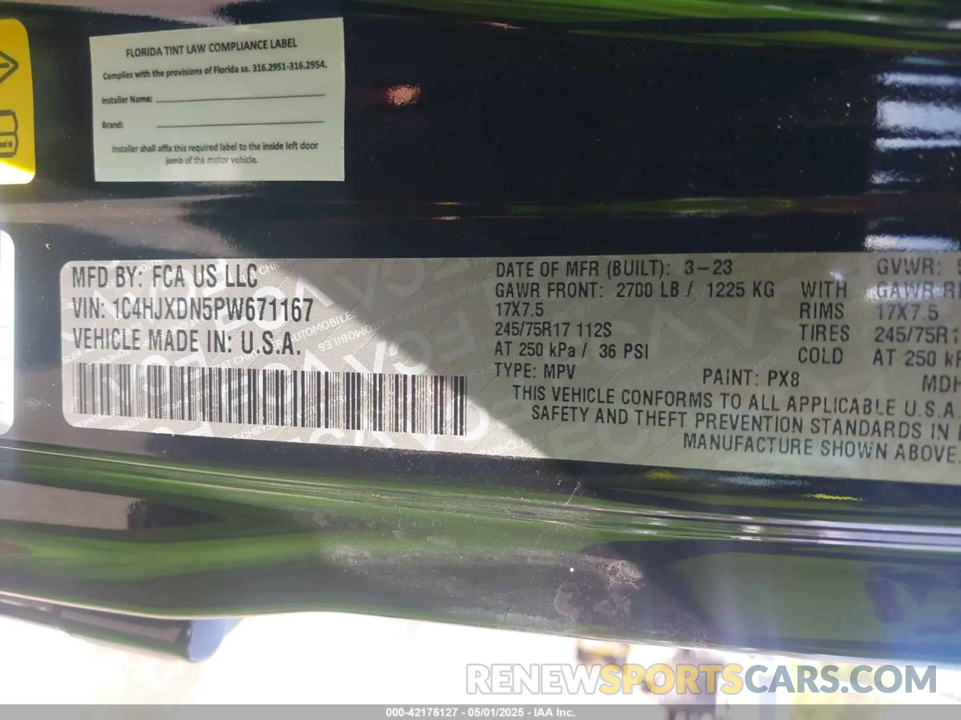 9 Фотография поврежденного автомобиля 1C4HJXDN5PW671167 JEEP WRANGLER 2023