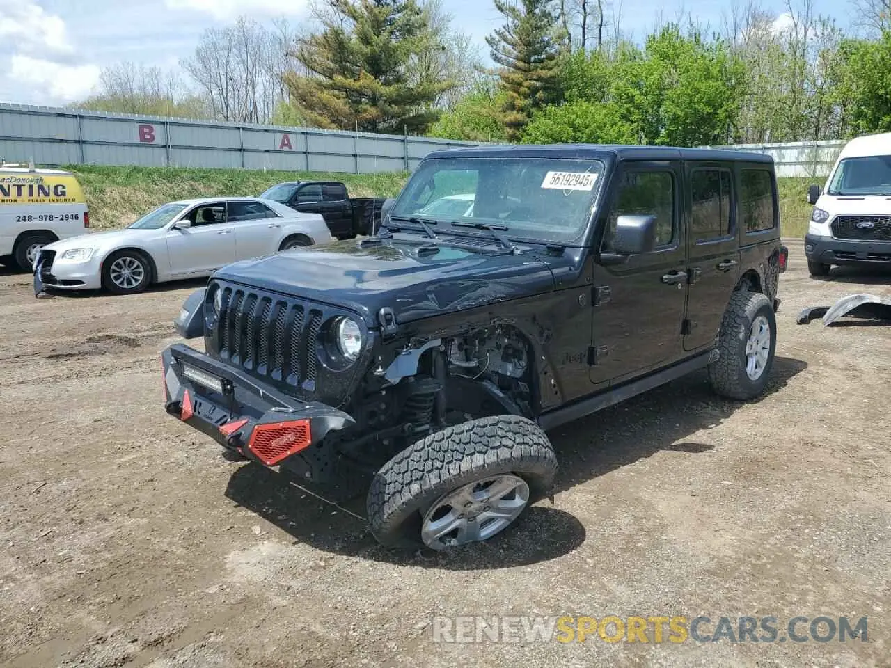 1 Photograph of a damaged car 1C4HJXDN9PW564543 JEEP WRANGLER 2023