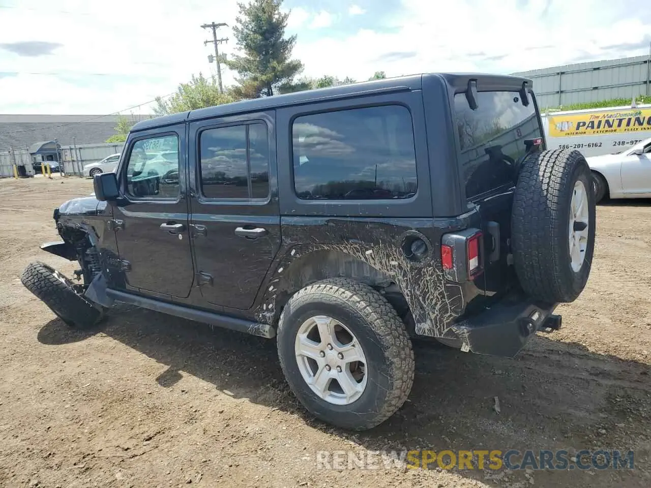 2 Photograph of a damaged car 1C4HJXDN9PW564543 JEEP WRANGLER 2023