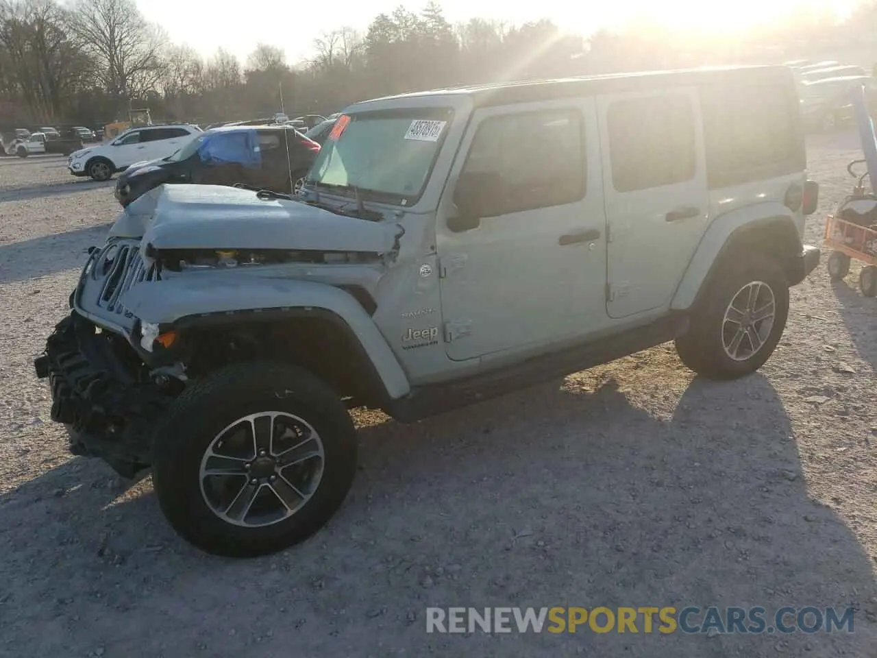 1 Photograph of a damaged car 1C4HJXEGXPW653084 JEEP WRANGLER 2023