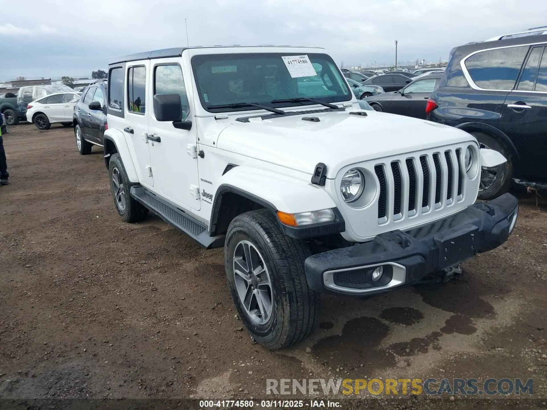 1 Photograph of a damaged car 1C4HJXEN7PW701607 JEEP WRANGLER 2023